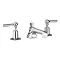 Crosswater - Waldorf Art Deco Chrome Lever 3 Tap Hole Basin Mixer - WF130DPC_CLV Large Image