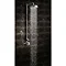 Crosswater - Waldorf Art Deco Chrome Lever Thermostatic Shower Valve with Fixed Head Feature Large I