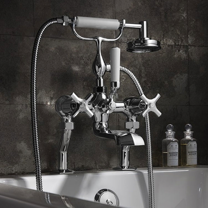 Crosswater - Waldorf Art Deco Crosshead Bath Shower Mixer with Kit - WF422DC Profile Large Image