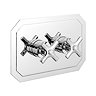 Crosswater - Waldorf Art Deco Crosshead Thermostatic Shower Valve with 2 Way Diverter - Landscape - 