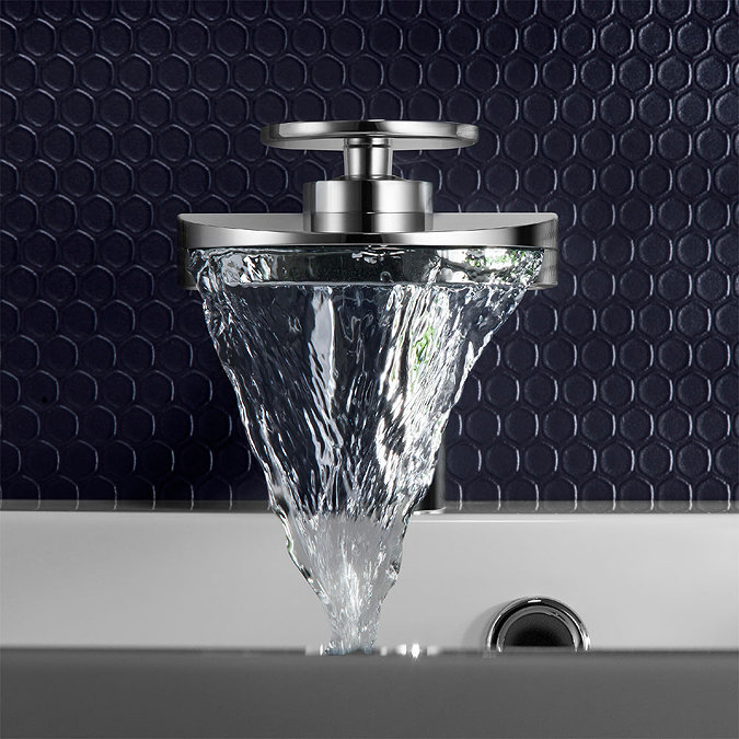 Crosswater Water Circle Monobloc Basin Mixer - WO110DNC In Bathroom Large Image