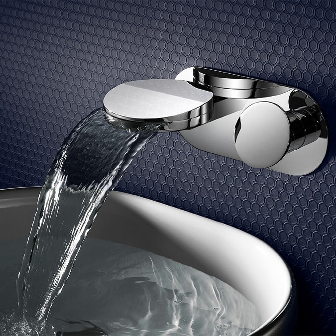 Crosswater Water Circle Wall Mounted 2 Hole Set Basin Mixer - WO121WNC Profile Large Image