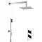 Crosswater Water Square 2 Outlet 2-Handle Shower Bundle Large Image