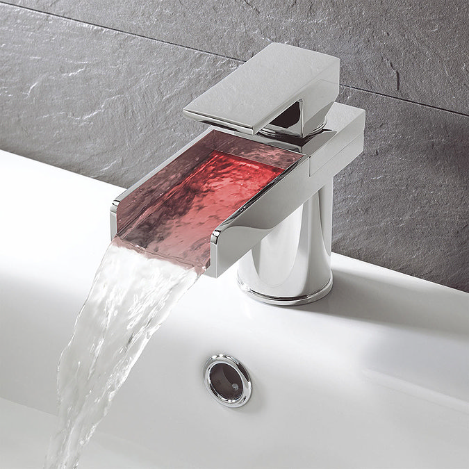 Crosswater - Water Square Lights Monobloc Bath Filler w/ Lights - WSX310DC  Profile Large Image