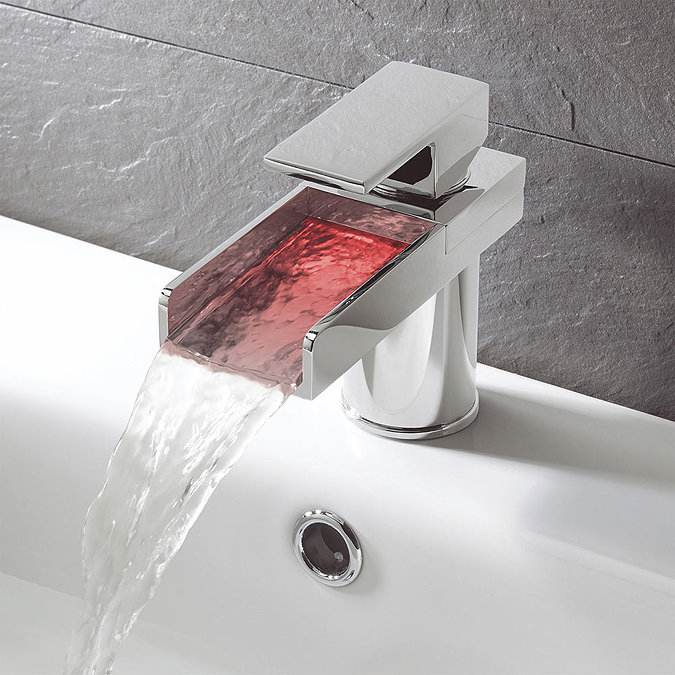 Crosswater - Water Square Lights Monobloc Bath Shower Mixer w/ Lights & Kit - WSX410DC  Profile Larg