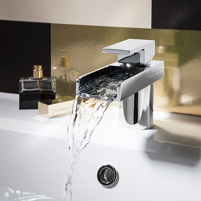 Crosswater - Water Square Monobloc Basin Mixer Tap - WS110DNC In Bathroom Large Image