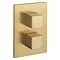 Crosswater - Water Square/Verge Crossbox 1 Outlet Trim & Levers - Brushed Brass Large Image