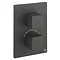 Crosswater - Water Square/Verge Crossbox 1 Outlet Trim & Levers Matt Black Large Image