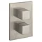 Crosswater - Water Square/Verge Crossbox 2 Outlet Trim & Levers - Brushed Stainless Steel Large Imag