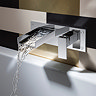 Crosswater - Water Square Wall Mounted 2 Hole Set Basin Mixer - WS121WNC  Standard Large Image