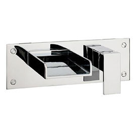 Crosswater - Water Square Wall Mounted 2 Hole Set Bath Filler - WS321WC Medium Image