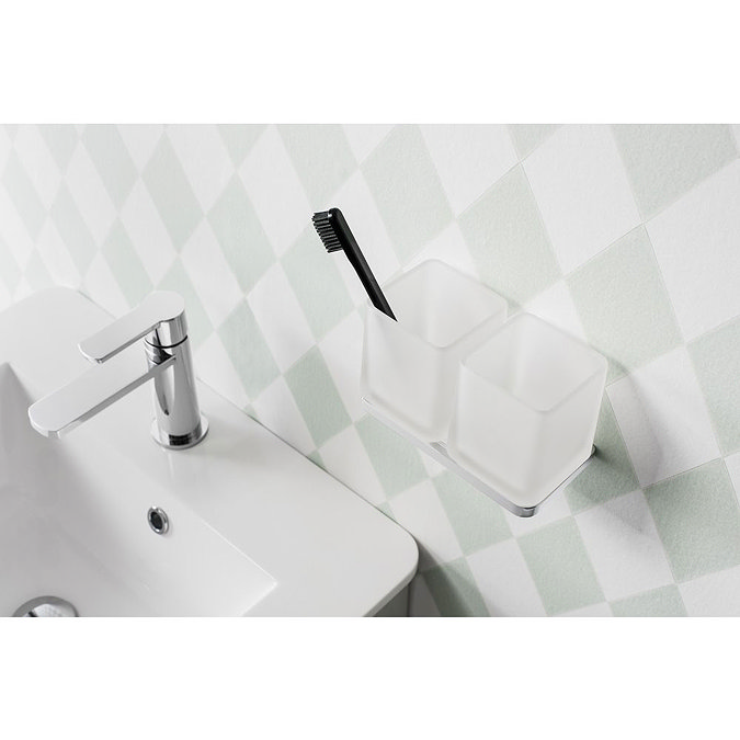 Crosswater - Wisp Double Wall Holder - WP005C Profile Large Image