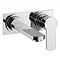 Crosswater - Wisp Wall Mounted 2 Hole Set Basin Mixer with Back Plate - WP121WNC Large Image