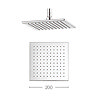 Crosswater - Zion 200mm Square Fixed Showerhead - FH220C Large Image
