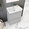 Crosswater Zion 60 Floor Standing Unit + Basin - Storm Grey Matt Profile Large Image