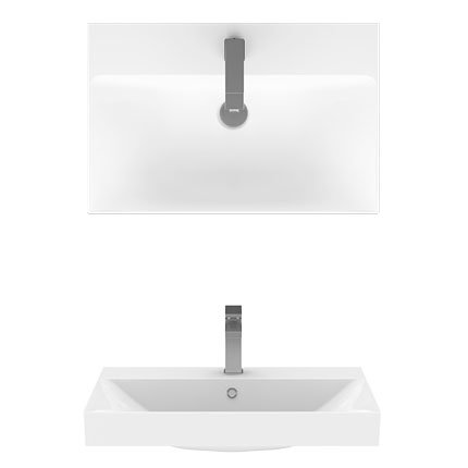 Crosswater Zion 60 Floor Standing Unit + Basin - Storm Grey Matt Feature Large Image