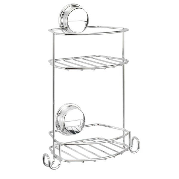 Croydex - 2 Tier Stick n Lock Storage Basket Large Image