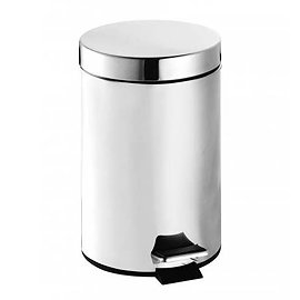 Croydex 3 Litre Stainless Steel Pedal Bin - QA107205 Large Image