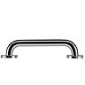Croydex 300mm Stainless Steel Chrome Straight Grab Bar - AP501041  In Bathroom Large Image