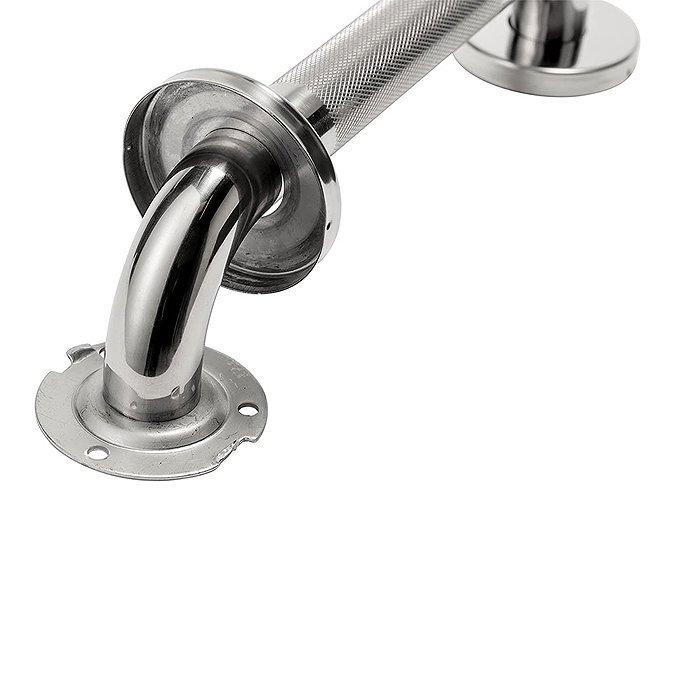 Croydex 300mm Stainless Steel Grab Bar with Anti-Slip Grip - AP500541  additional Large Image