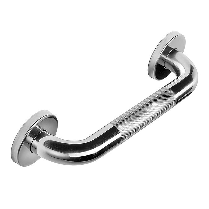 Croydex 300mm Stainless Steel Grab Bar with Anti-Slip Grip - AP500541  Newest Large Image