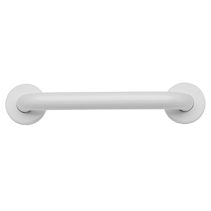 Croydex 300mm Stainless Steel White Straight Grab Bar - AP501022 Large Image