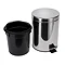 Croydex 5 Litre Stainless Steel Pedal Bin - QA107305  Profile Large Image