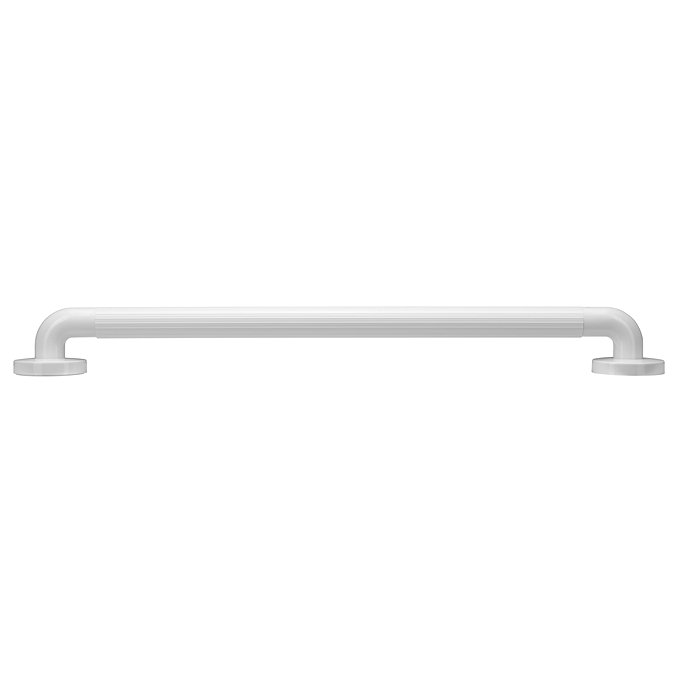 Croydex 600mm Recycled ABS Straight Grab Bar - White