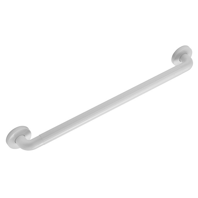 Croydex 600mm Recycled ABS Straight Grab Bar - White