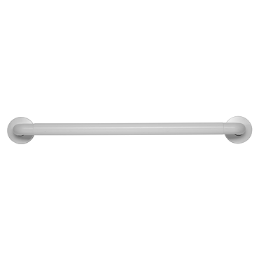 Croydex 600mm Recycled ABS Straight Grab Bar - White