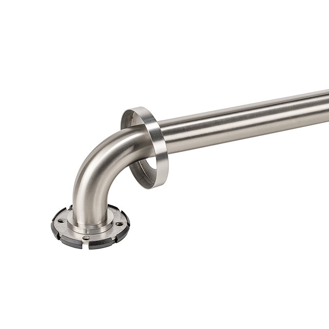 Croydex 600mm Brushed Stainless Steel Anti Viral Grab Bar - AP810243MTH  Standard Large Image