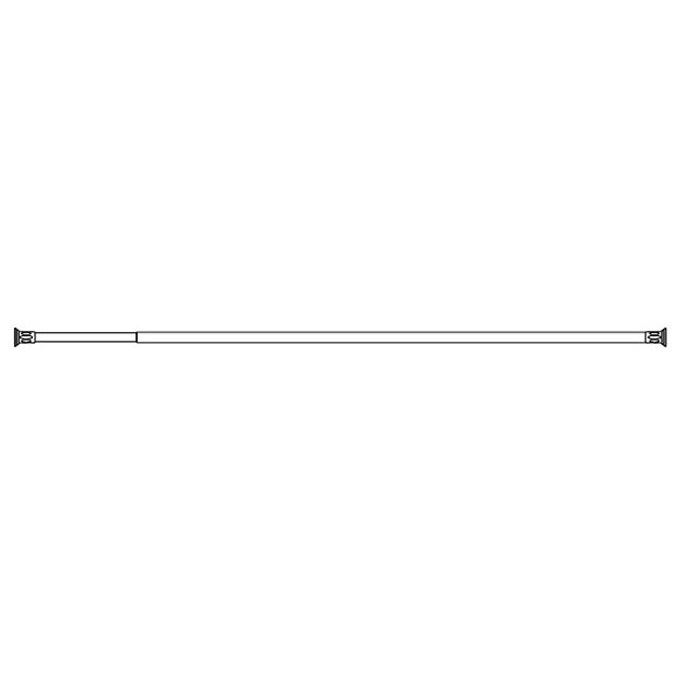 Croydex Self Supporting Shower Cubicle Rod | Victorian Plumbing