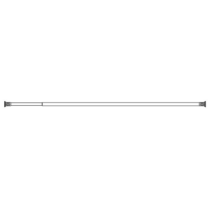 Croydex 8 6" Telescopic White Shower Rod AD102022 Profile Large Image