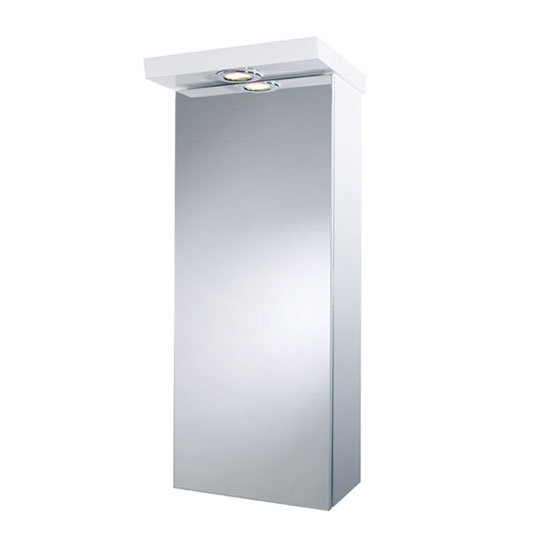 Croydex - Alaska Illuminated Mirror Cabinet - White MDF - 3 x Size Options Large Image