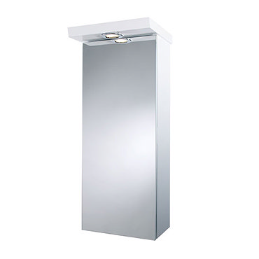 Croydex - Alaska Illuminated Mirror Cabinet - White MDF - 3 x Size Options Profile Large Image