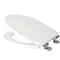 Croydex Anti-Bacterial Thermoset Toilet Seat with Slow-Close Easy-Fit Hinge - Gloss White  Profile Large Image