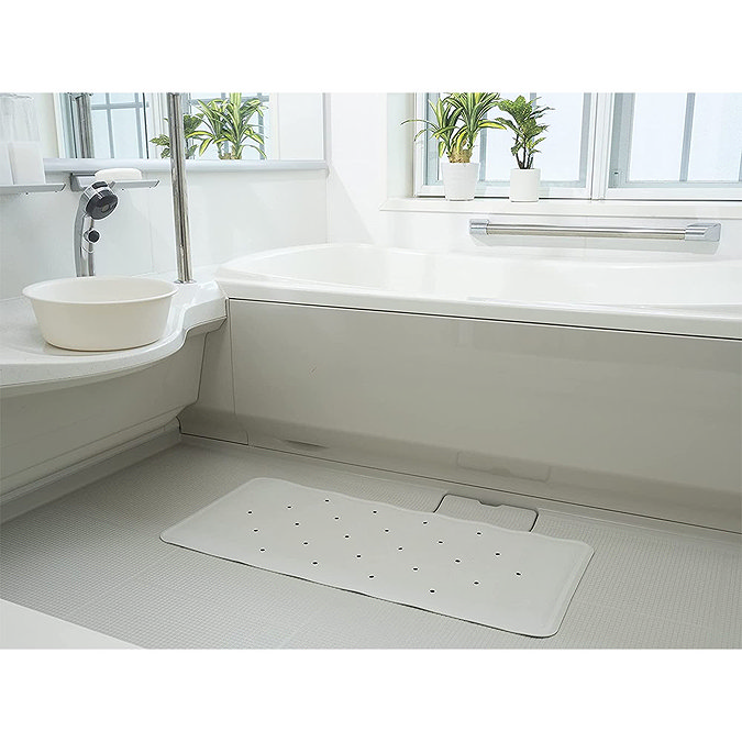 Croydex Anti-Bacterial White Bath Mat 740 x 340mm - AG181422  additional Large Image