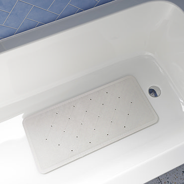 Croydex Anti-Bacterial White Bath Mat 740 x 340mm
