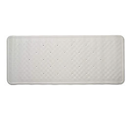 Croydex Anti-Bacterial White Bath Mat 900 x 370mm - AG182622 Medium Image