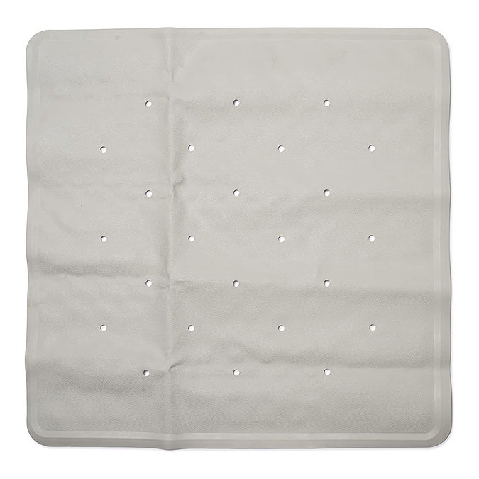 Croydex Anti-Bacterial White Shower Tray Mat 530 x 530mm - AG183622  Profile Large Image