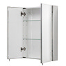 Croydex Anton Double Door Stainless Steel Mirrored Bathroom Cabinet - WC756105  Feature Large Image