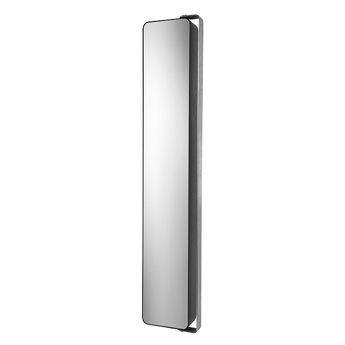 Croydex Arun Matt Black Tall Pivoting Mirror Cabinet - WC880221  In Bathroom Large Image