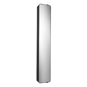 Croydex Arun Matt Black Tall Pivoting Mirror Cabinet - WC880221  Profile Large Image