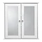 Croydex Ashby White Wooden Double Door Cabinet with FlexiFix - WC280022  Profile Large Image