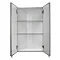 Croydex Avisio Double Door Stainless Steel Corner Mirror Cabinet - WC766105  Profile Large Image