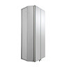 Croydex Avisio Double Door Stainless Steel Corner Mirror Cabinet - WC766105  In Bathroom Large Image