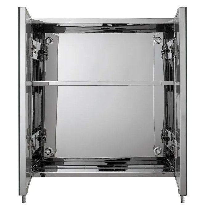 Croydex Avon Double Door Stainless Steel Mirror Cabinet - WC866105  Standard Large Image