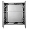 Croydex Avon Double Door Stainless Steel Mirror Cabinet - WC866105  Standard Large Image