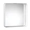 Croydex Barton Hang N Lock Square Steel Box Framed Mirror 450 x 450mm - MM701722  Feature Large Imag