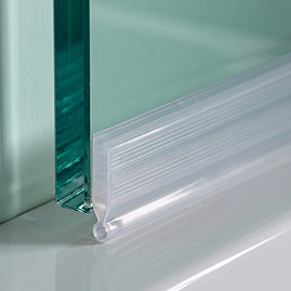 Croydex Universal Bath Screen Seal Kit (1–8mm Gap) – 1000mm, Translucent - AM160332